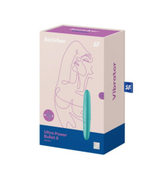 Vibromasseur turquoise USB Ultra Power Bullet 6 Satisfyer - CC597741